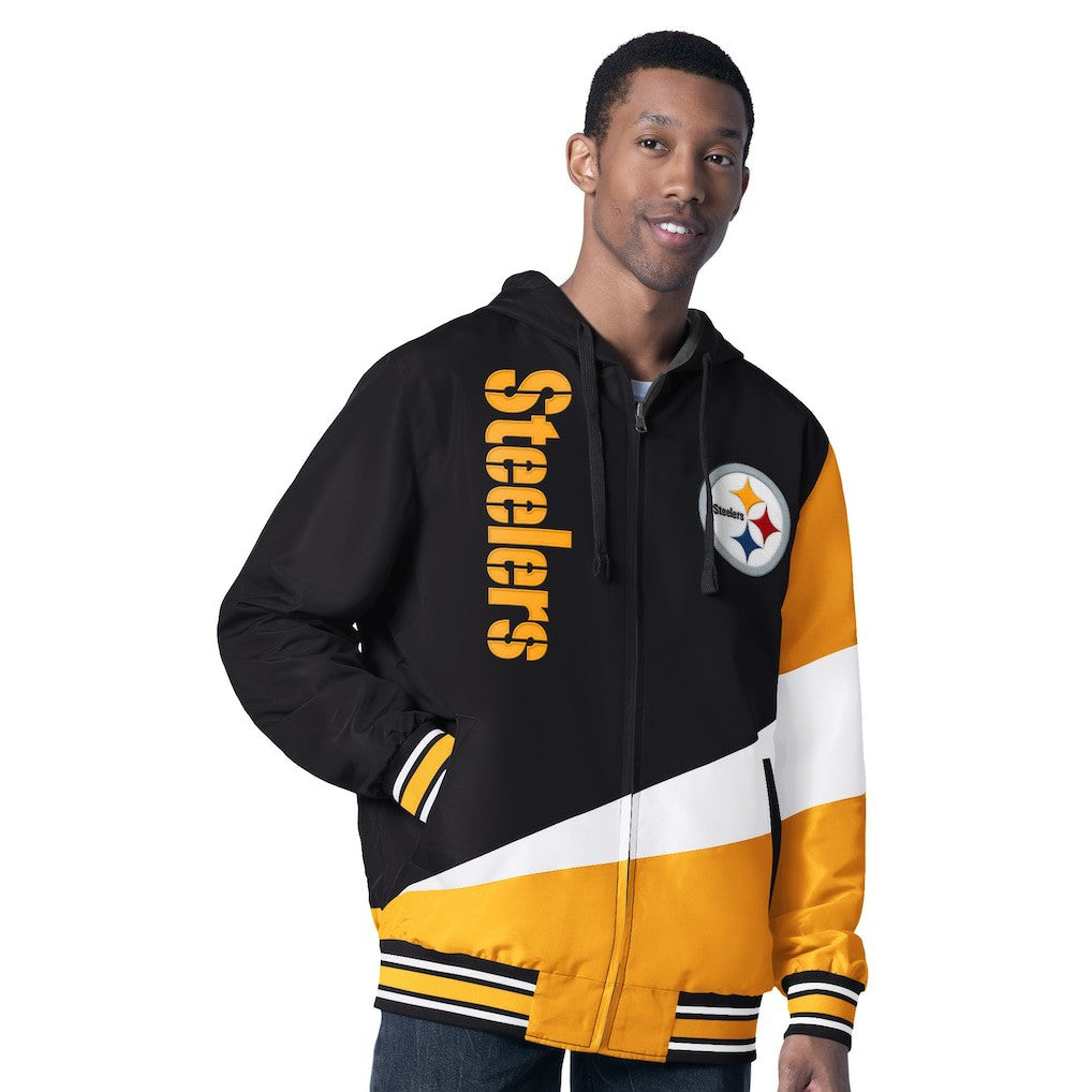 Pittsburgh Steelers  G-III Sports by Carl Banks Dual Threat Reversable Full-Zip Hooded Jacket