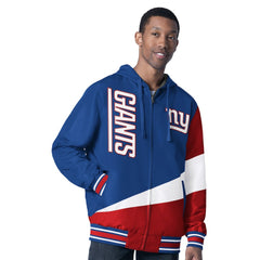 New York Giants  G-III Sports by Carl Banks Dual Threat Reversable Full-Zip Hooded Jacket