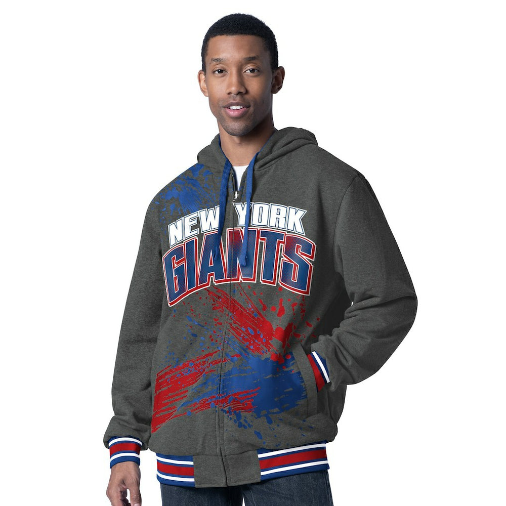 New York Giants  G-III Sports by Carl Banks Dual Threat Reversable Full-Zip Hooded Jacket