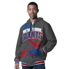 New York Giants  G-III Sports by Carl Banks Dual Threat Reversable Full-Zip Hooded Jacket
