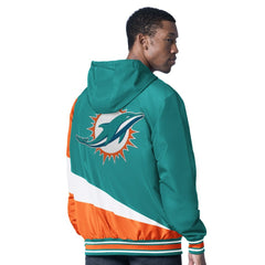 Miami Dolphins  G-III Sports by Carl Banks Dual Threat Reversable Full-Zip Hooded Jacket