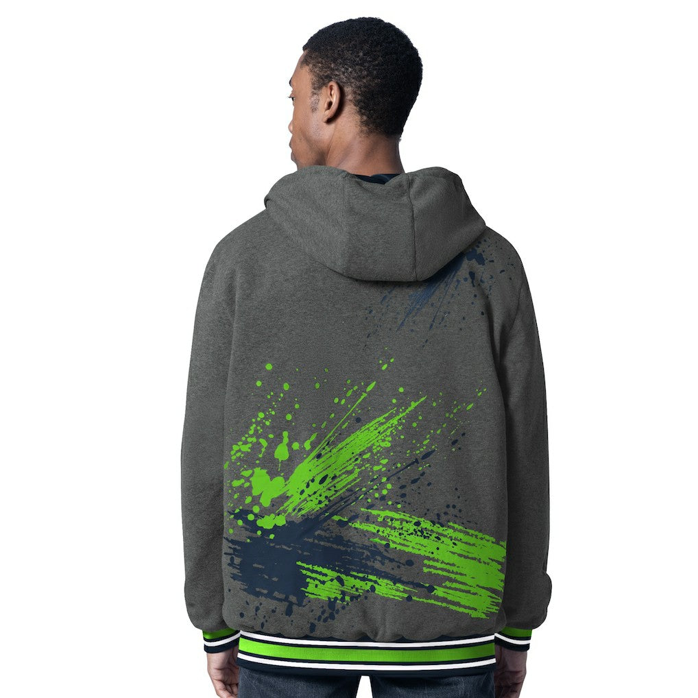 Seattle Seahawks  G-III Sports by Carl Banks Dual Threat Reversable Full-Zip Hooded Jacket