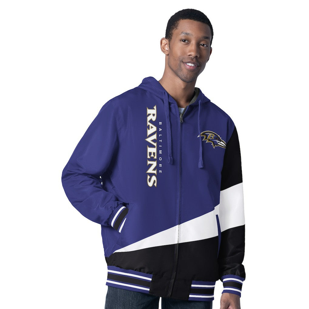 Baltimore Ravens  G-III Sports by Carl Banks Dual Threat Reversable Full-Zip Hooded Jacket