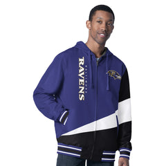 Baltimore Ravens  G-III Sports by Carl Banks Dual Threat Reversable Full-Zip Hooded Jacket