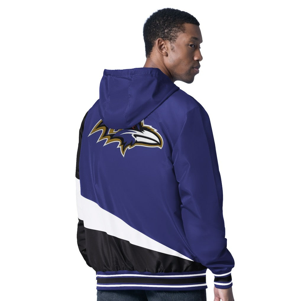Baltimore Ravens  G-III Sports by Carl Banks Dual Threat Reversable Full-Zip Hooded Jacket
