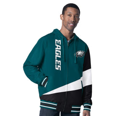 Philadelphia Eagles  G-III Sports by Carl Banks Dual Threat Reversable Full-Zip Hooded Jacket
