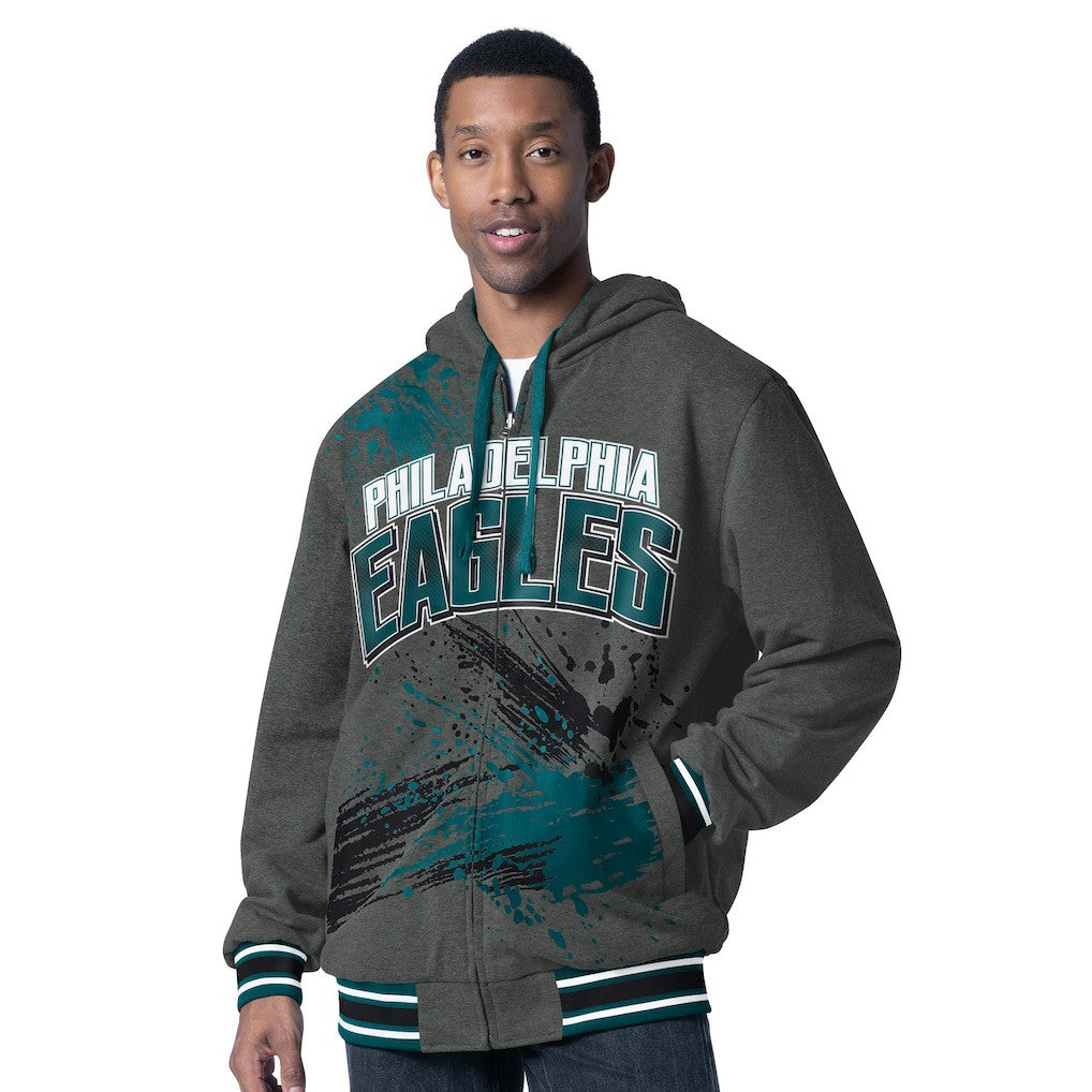 Philadelphia Eagles  G-III Sports by Carl Banks Dual Threat Reversable Full-Zip Hooded Jacket