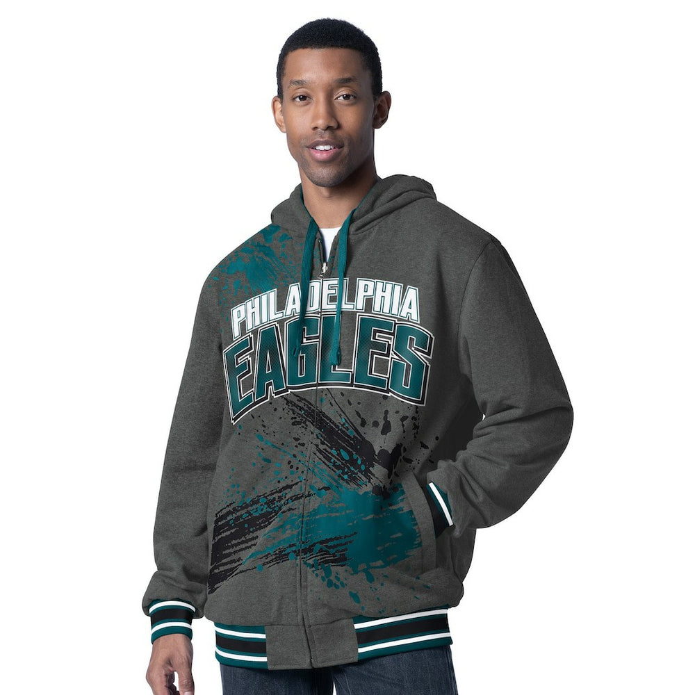 Philadelphia Eagles  G-III Sports by Carl Banks Dual Threat Reversable Full-Zip Hooded Jacket