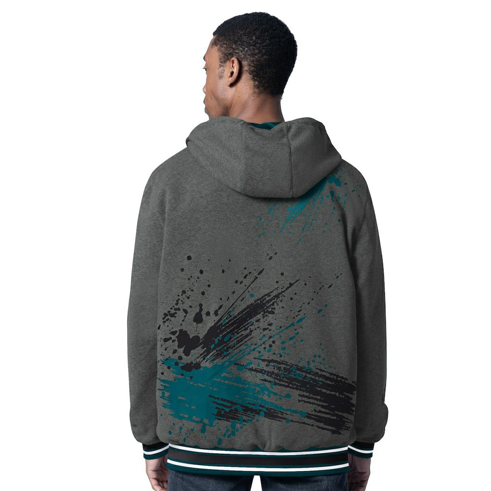 Philadelphia Eagles  G-III Sports by Carl Banks Dual Threat Reversable Full-Zip Hooded Jacket