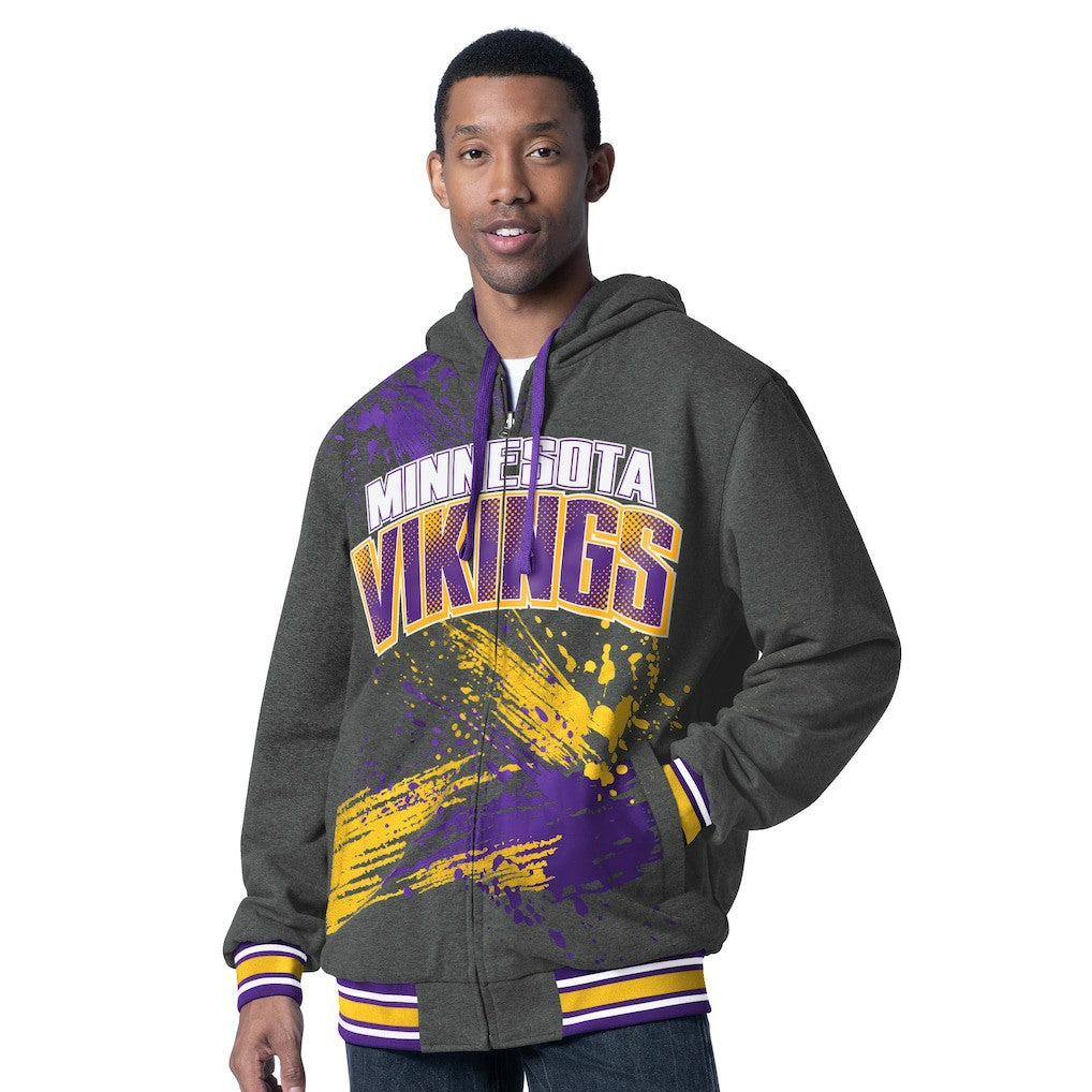 Minnesota Vikings  G-III Sports by Carl Banks Dual Threat Reversable Full-Zip Hooded Jacket