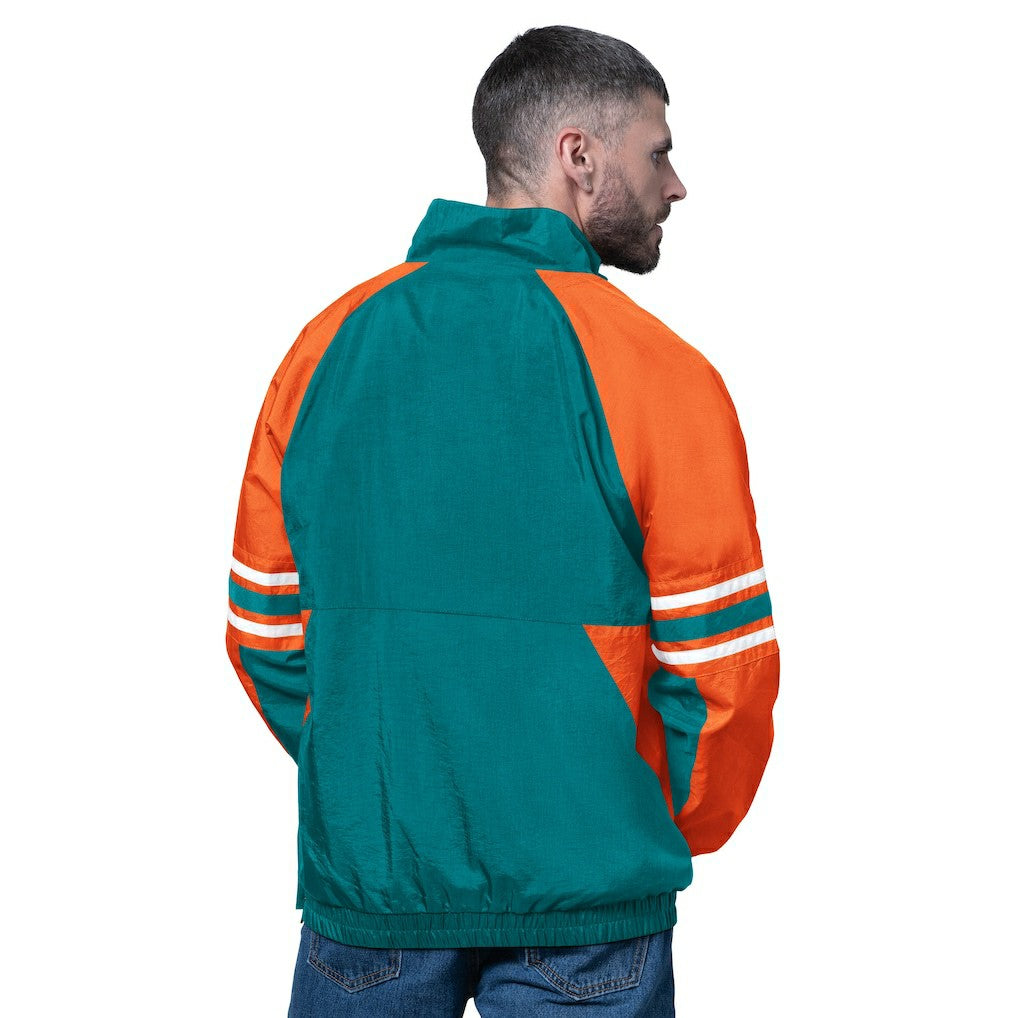Miami Dolphins  Starter Vintage Logo Prospect Half-Zip Pullover