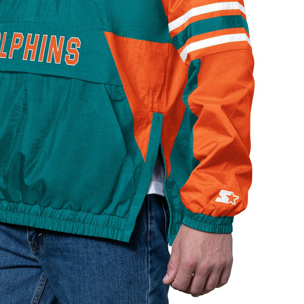 Miami Dolphins  Starter Vintage Logo Prospect Half-Zip Pullover