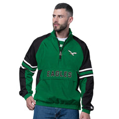 Philadelphia Eagles  Starter Vintage Logo Prospect Half-Zip Pullover