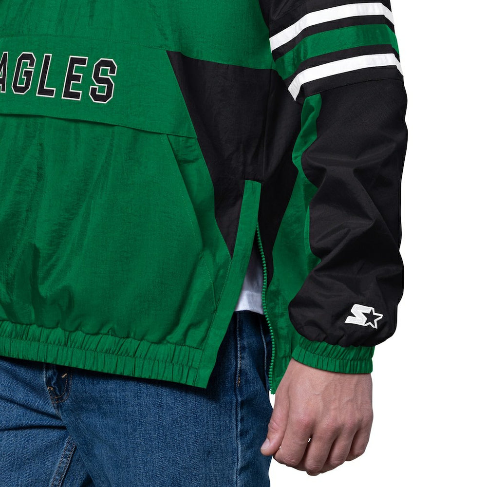 Philadelphia Eagles  Starter Vintage Logo Prospect Half-Zip Pullover