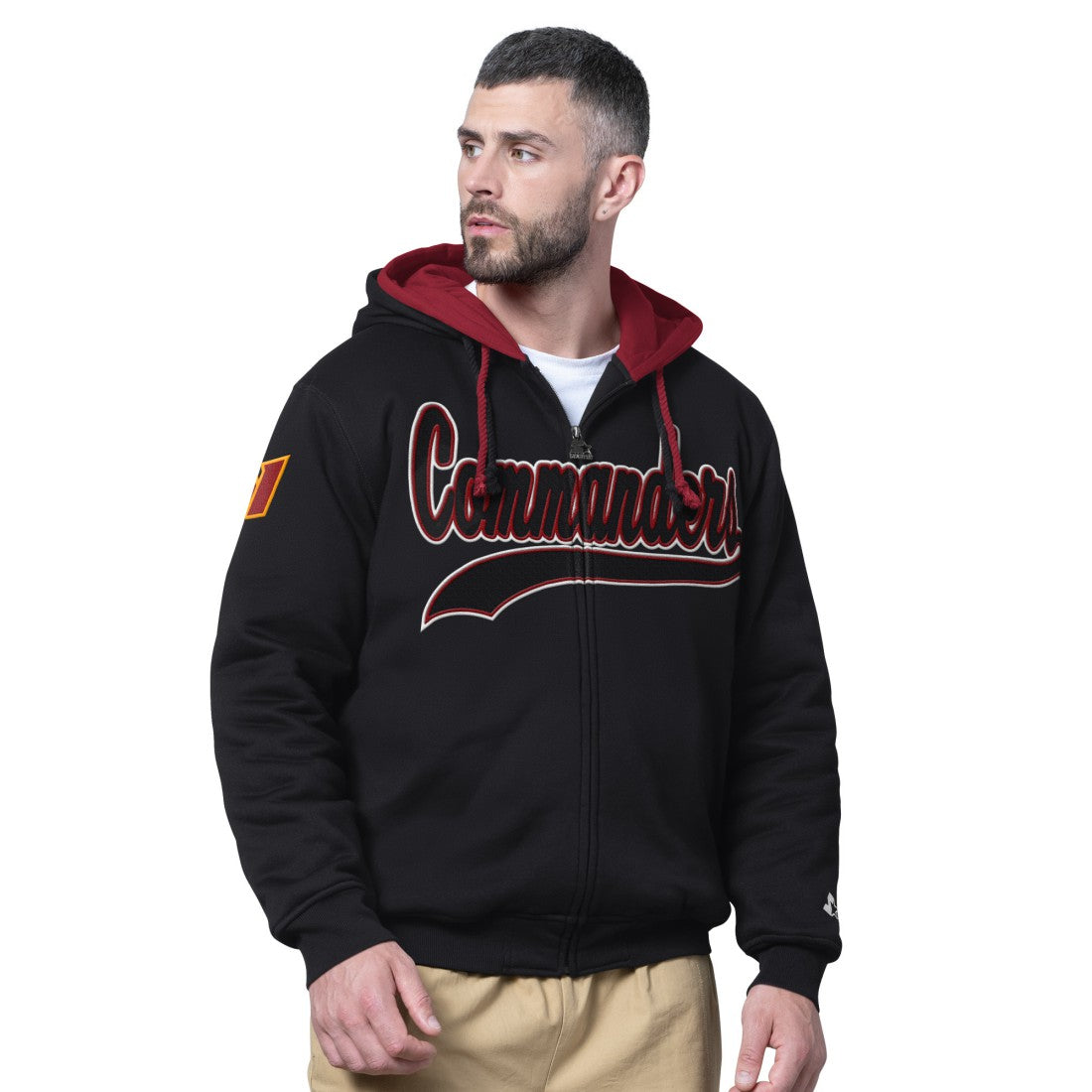 Washington Commanders  Starter Big Shot Full-Zip Double Hoodie