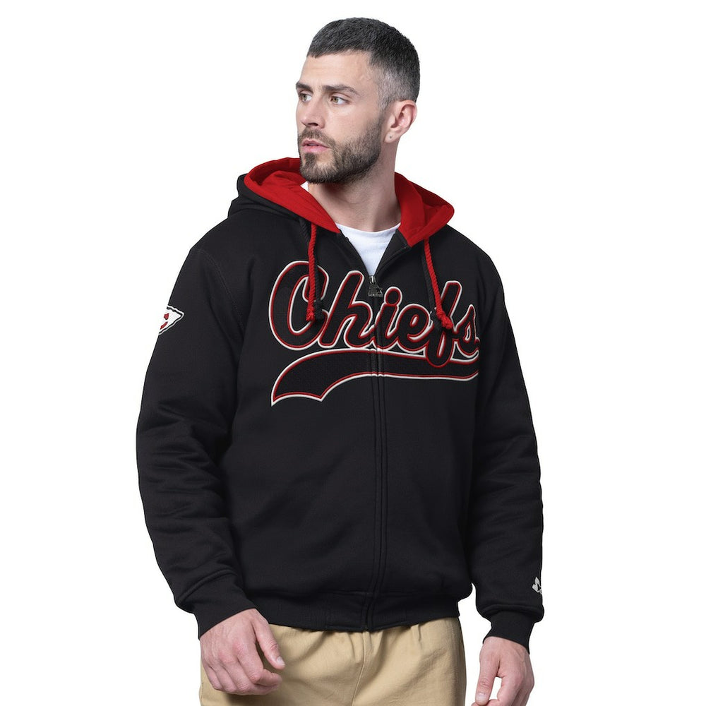 Kansas City Chiefs  Starter Big Shot Full-Zip Double Hoodie
