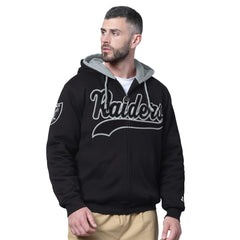 Las Vegas Raiders  Starter Big Shot Full-Zip Double Hoodie