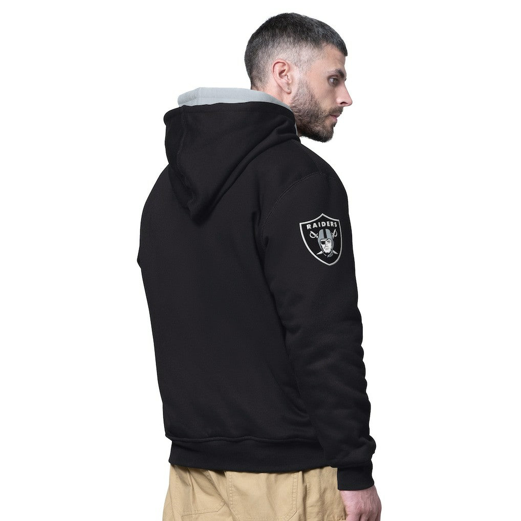 Las Vegas Raiders  Starter Big Shot Full-Zip Double Hoodie