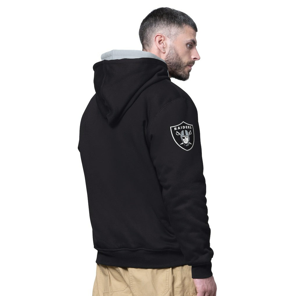 Las Vegas Raiders  Starter Big Shot Full-Zip Double Hoodie
