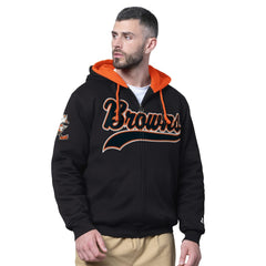 Cleveland Browns  Starter Big Shot Throwback Full-Zip Double Hooded Jacket