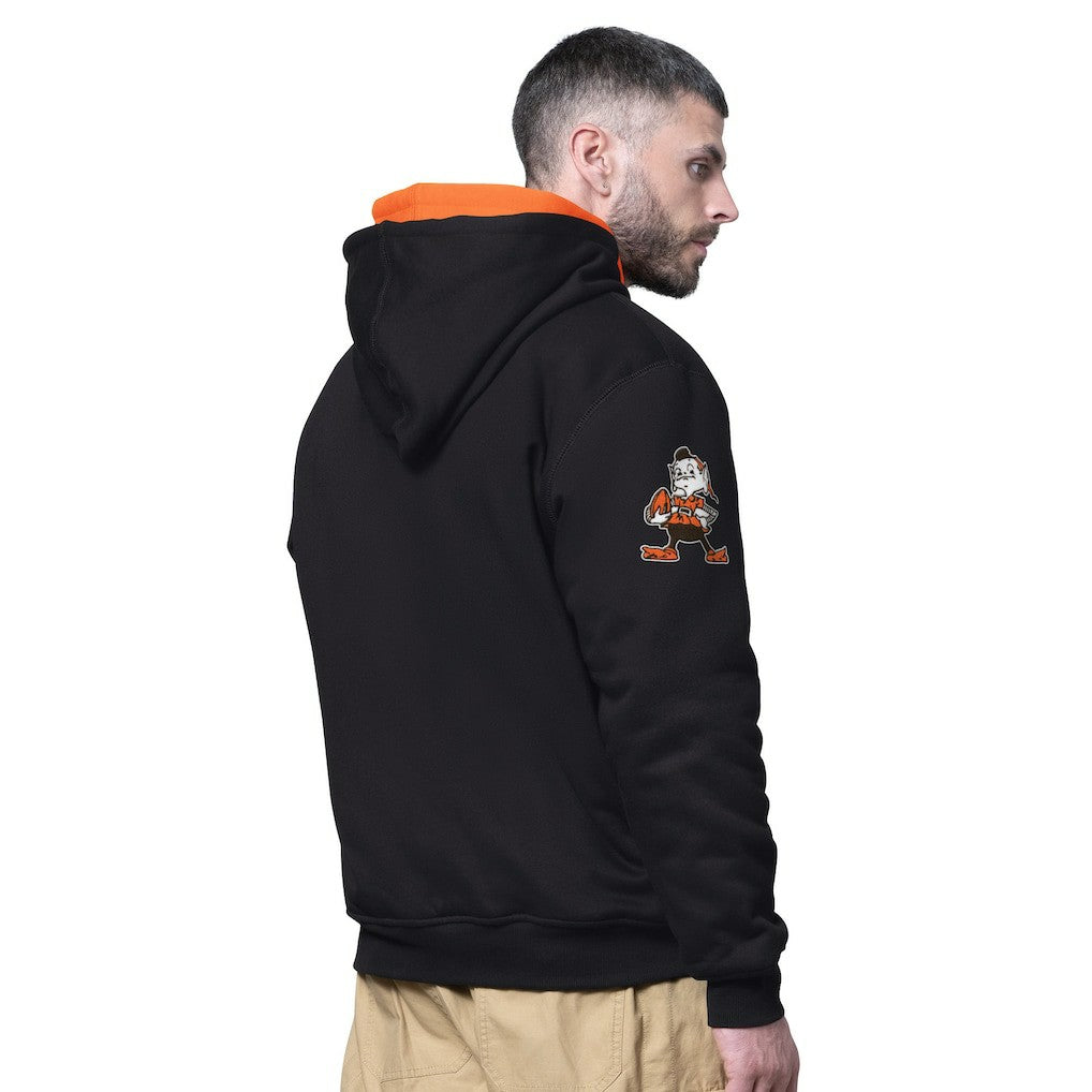 Cleveland Browns  Starter Big Shot Throwback Full-Zip Double Hooded Jacket