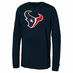 Houston Texans  Youth Primary Logo Long Sleeve T-Shirt