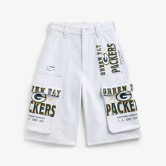 Green Bay Packers  Off Season x NFL Women's Fleece Cargo Shorts
