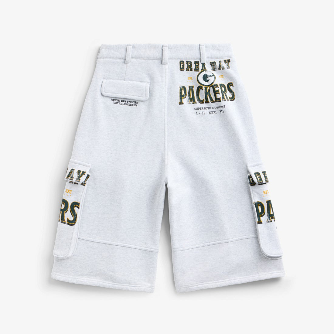 Green Bay Packers  Off Season x NFL Women's Fleece Cargo Shorts