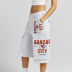 Kansas City Chiefs  Off Season x NFL Women's Fleece Cargo Shorts