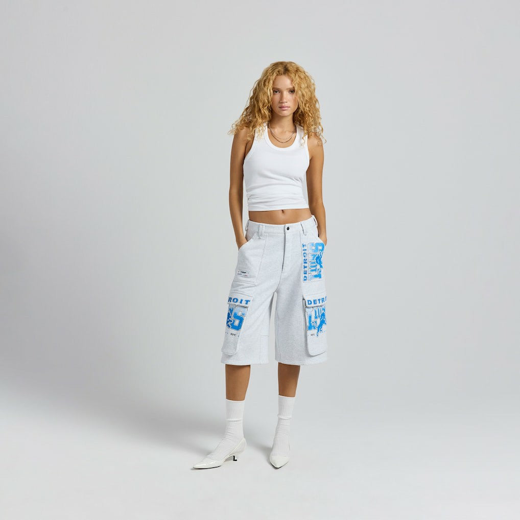 Detroit Lions  Off Season x NFL Women's Fleece Cargo Shorts