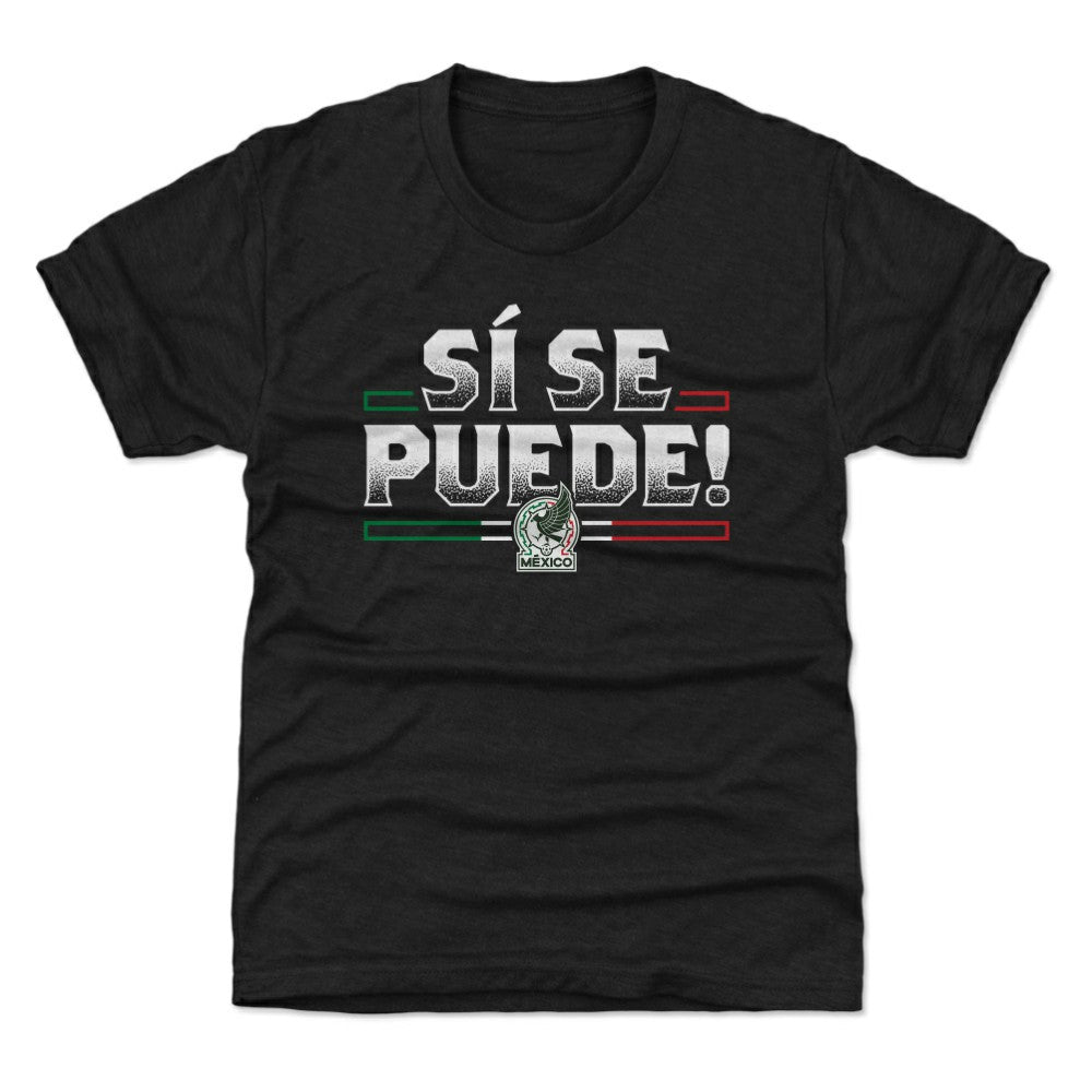 Mexico National Team 500 Level Youth Si Se Puede T-Shirt Black