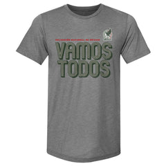 Mexico National Team 500 Level Vamos Todos Premium Tri-Blend T-Shirt Gray