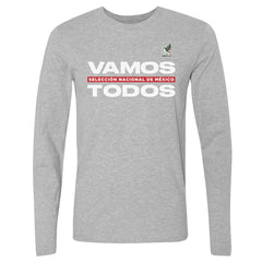 Mexico National Team 500 Level Vamos Todos Long Sleeve T-Shirt Heather Gray