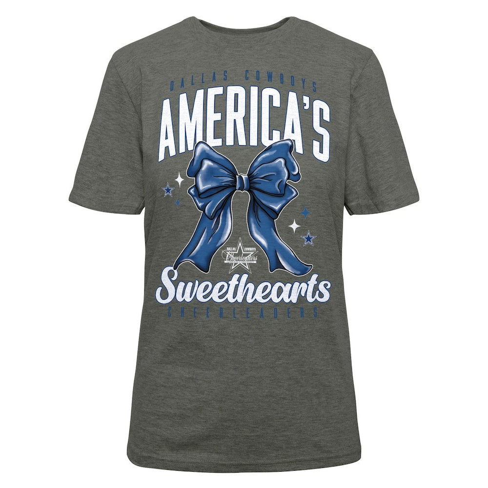Dallas Cowboys  Cheerleaders Women's Sweetheart Bow T-Shirt