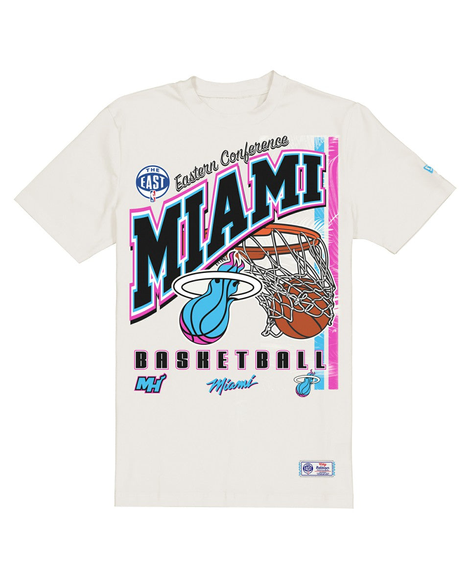 Miami Heat Oversized City Edition Remix Vintage T-Shirt New