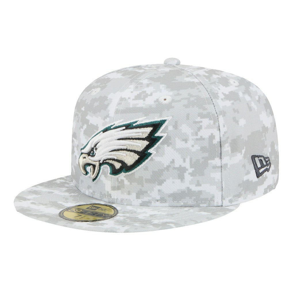 Philadelphia Eagles New Era 2025 Salute to Service Fan Pack 59FIFTY Fitted Hat