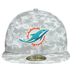 Miami Dolphins New Era 2025 Salute to Service Fan Pack 59FIFTY Fitted Hat