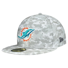 Miami Dolphins New Era 2025 Salute to Service Fan Pack 59FIFTY Fitted Hat