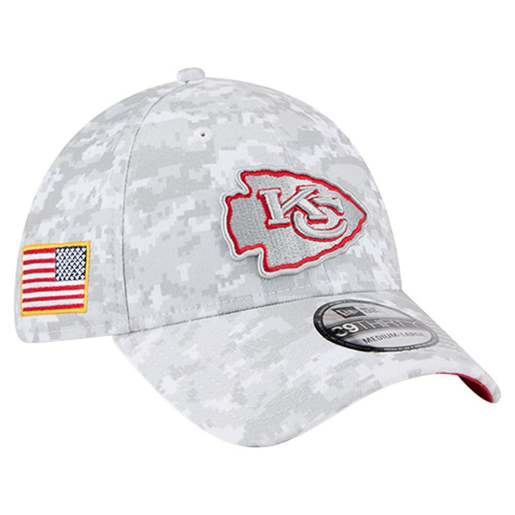 Kansas City Chiefs New Era 2025 Salute to Service Digital Camo Fan Pack 39THIRTY Flex Hat