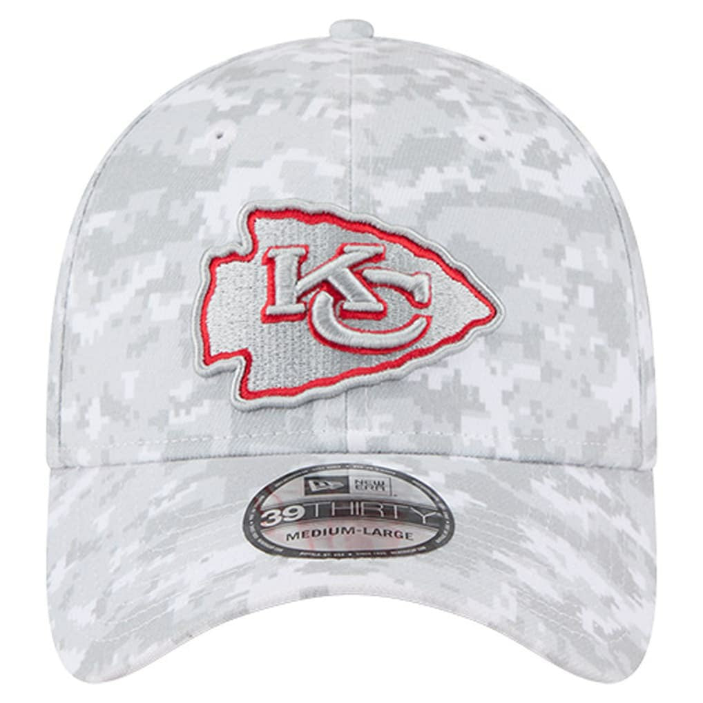 Kansas City Chiefs New Era 2025 Salute to Service Digital Camo Fan Pack 39THIRTY Flex Hat