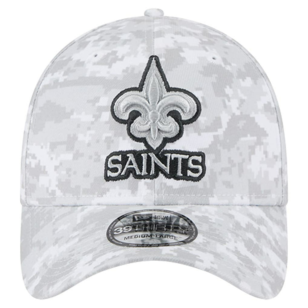 New Orleans Saints New Era 2025 Salute to Service Digital Camo Fan Pack 39THIRTY Flex Hat