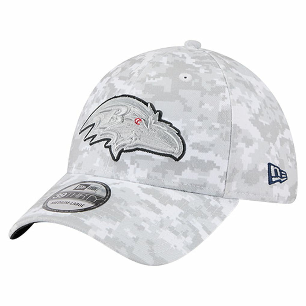 Baltimore Ravens New Era 2025 Salute to Service Digital Camo Fan Pack 39THIRTY Flex Hat