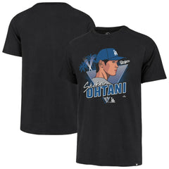 Shohei Ohtani Los Angeles Dodgers '47 Player Caricature Franklin T-Shirt | MLB Outlet