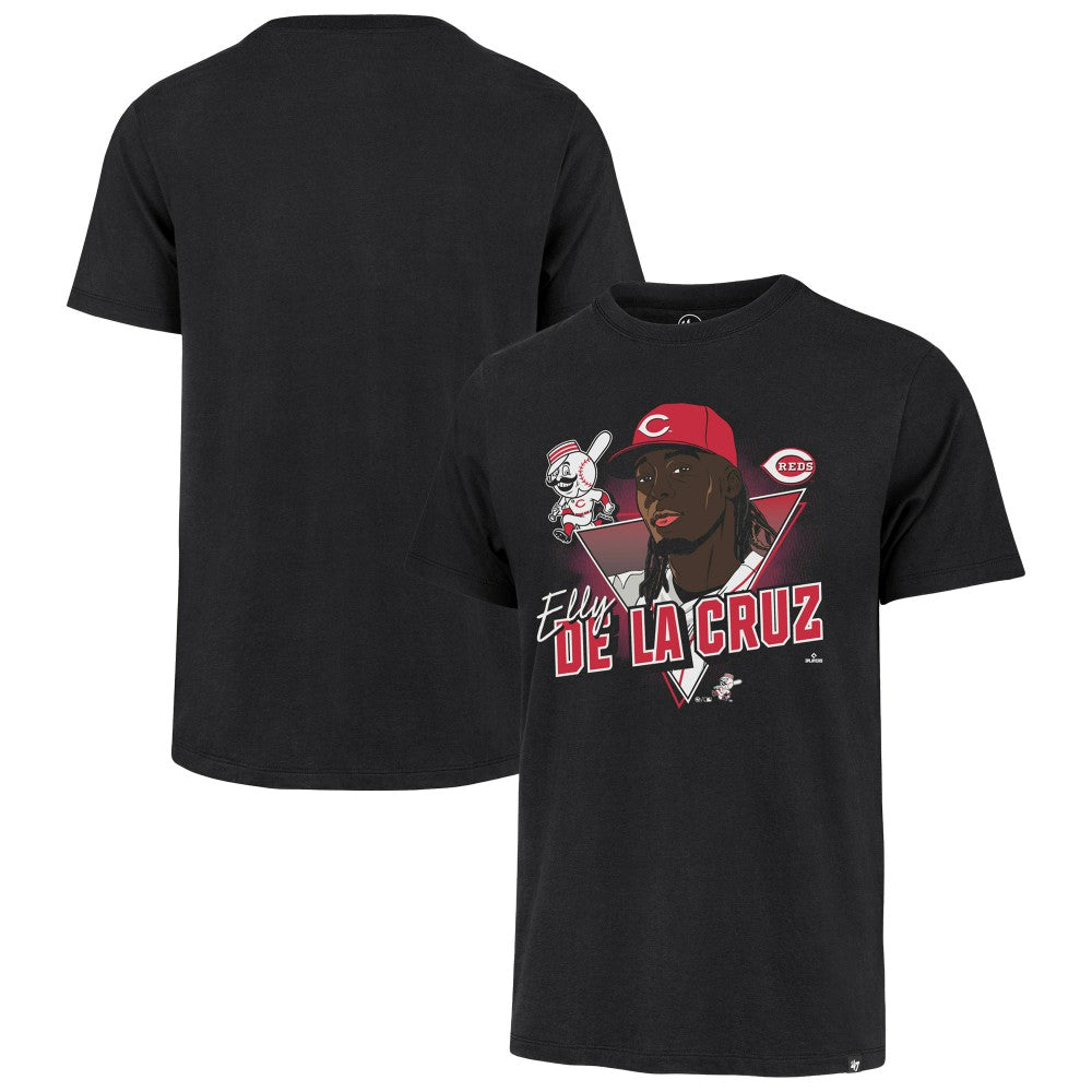 Elly De La Cruz Cincinnati Reds '47 Player Caricature Franklin T-Shirt | MLB Shop