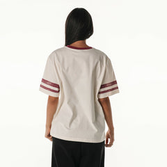 Washington Commanders  The Wild Collective Women's Vintage Drop Shoulder Oversized Boyfriend T-Shirt