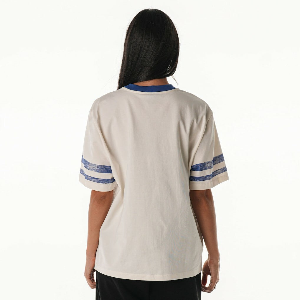 Buffalo Bills  The Wild Collective Women's Vintage Drop Shoulder Oversized Boyfriend T-Shirt