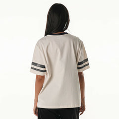 New England Patriots  The Wild Collective Women's Vintage Drop Shoulder Oversized Boyfriend T-Shirt