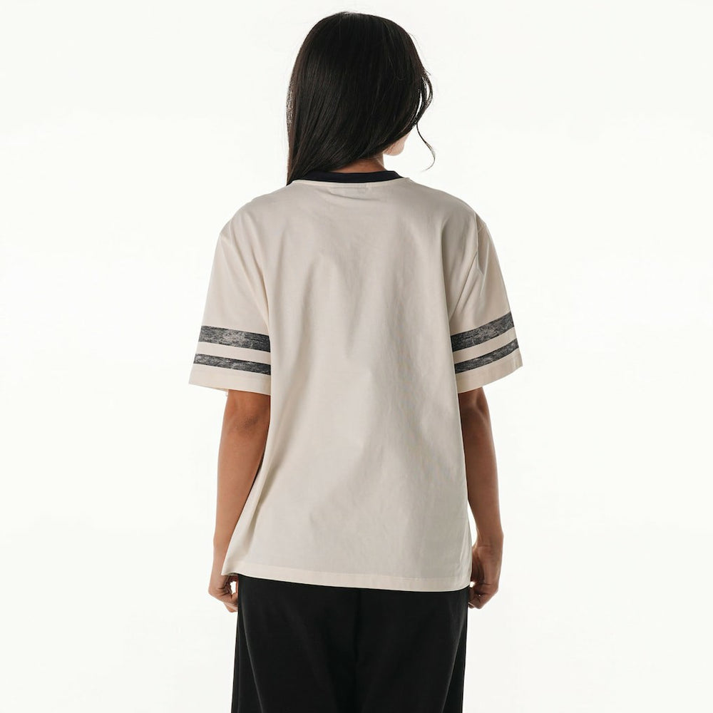 Pittsburgh Steelers  The Wild Collective Women's Vintage Drop Shoulder Oversized Boyfriend T-Shirt