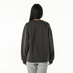 Washington Commanders  The Wild Collective Women's Rock Crystal Oversized Crewneck Sweatshirt