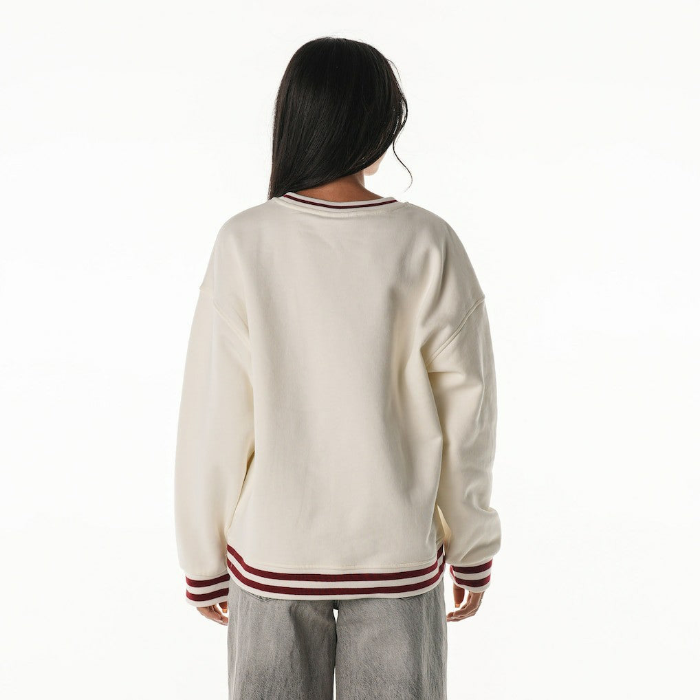 Washington Commanders  The Wild Collective Women's Oversized Vintage French Terry Sweatshirt